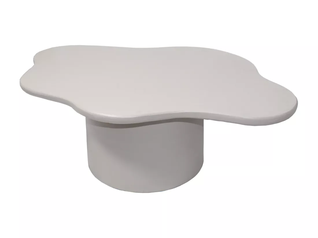 Table basse en métal - Crème - POLENDRA