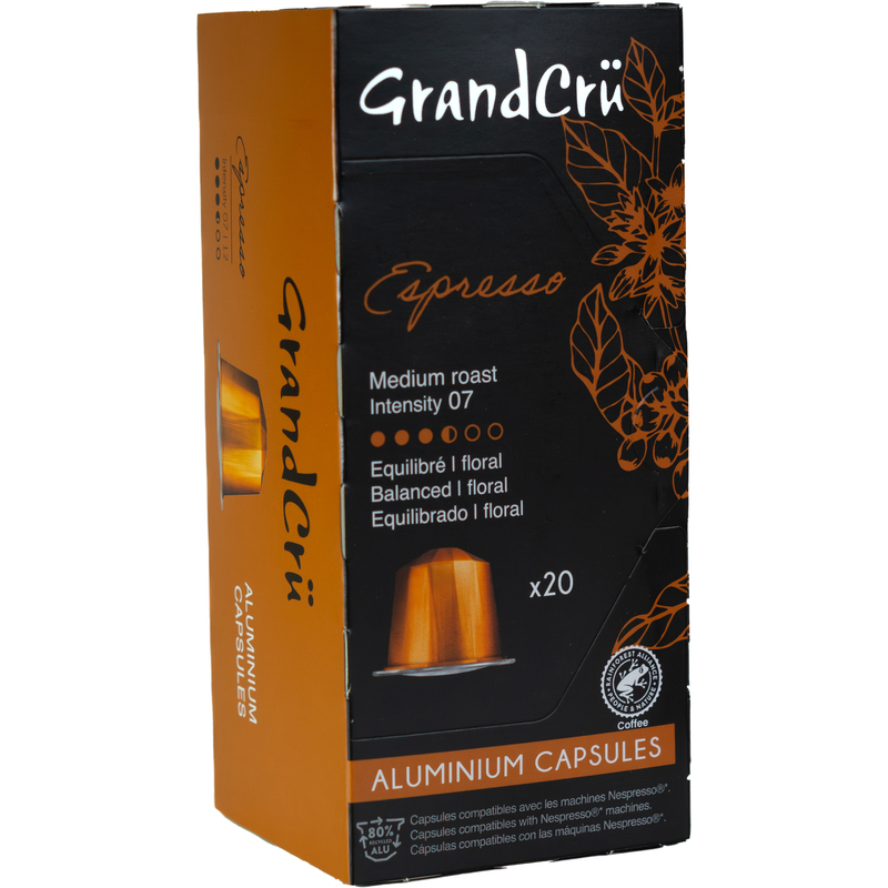 Grand Cru Kaffeekapseln Espresso, 20 Stück