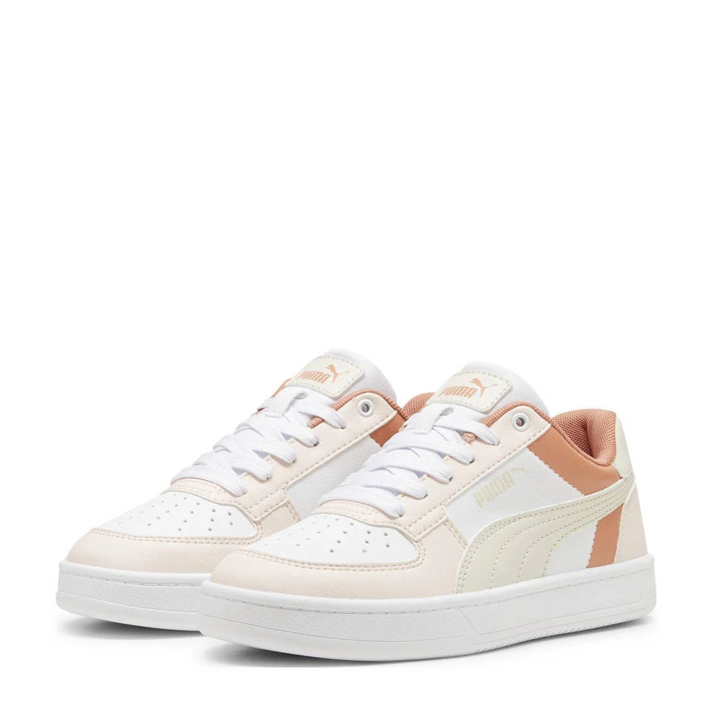 Puma Caven 2.0 Blocksneakers wit-ecru-koraal