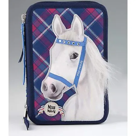 Depesche Miss Melody Federtasche navy, 3-Fach, sortiert