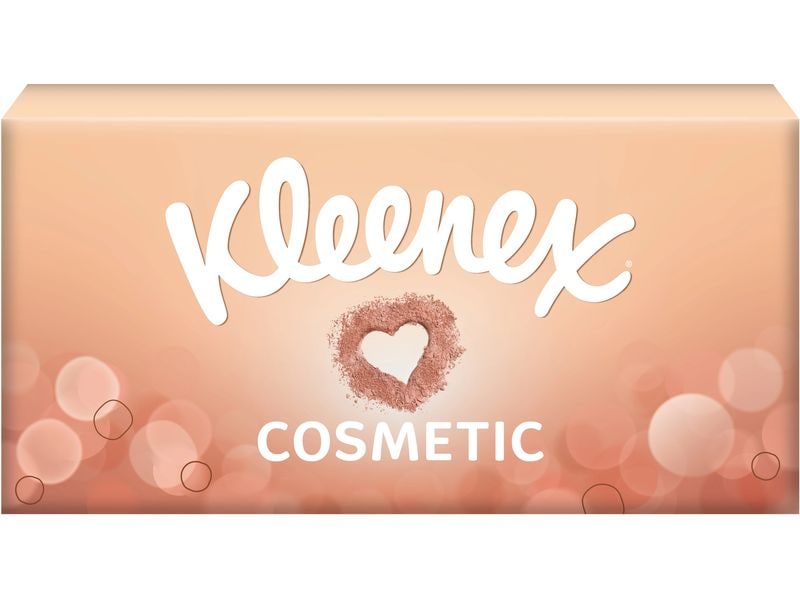 Kleenex Kosmetiktücher Cosmetic 80 Stück Extra weiche Papiertücher zum Abschminken