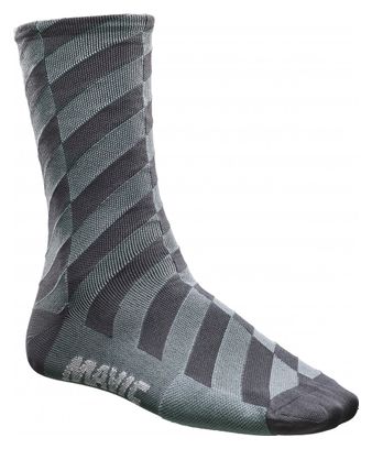 Chaussettes Mavic Graphic Mosaic Gris