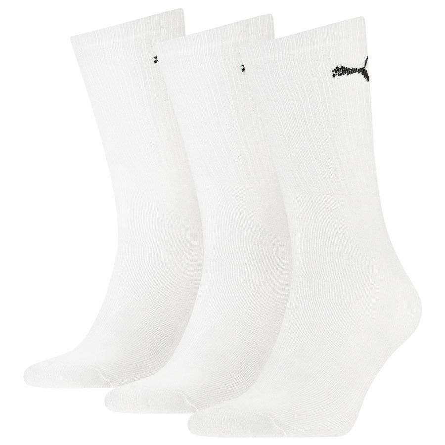 PUMA Chaussettes Crew Pack de 3 - Blanc