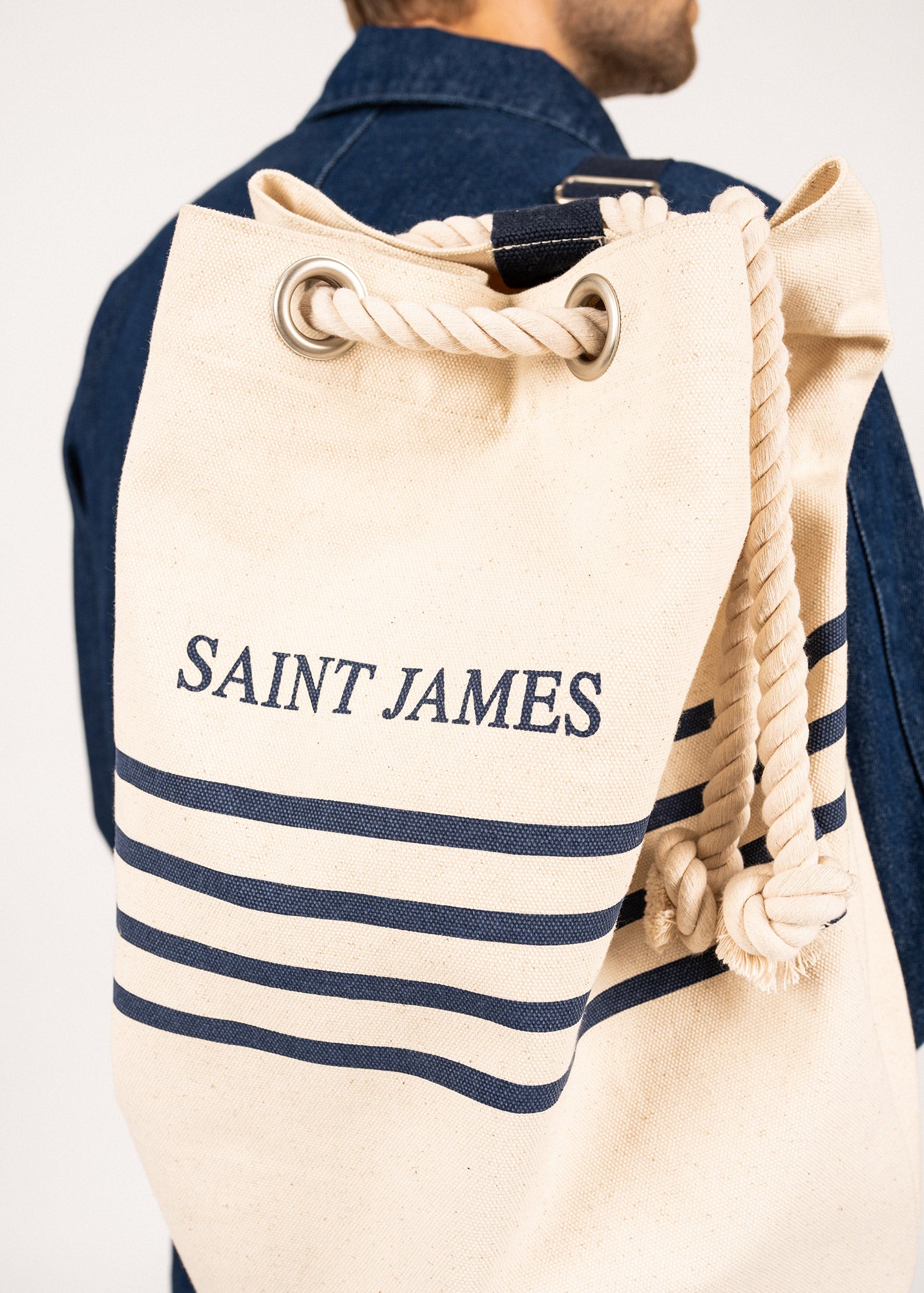 Sac baluchon rayé