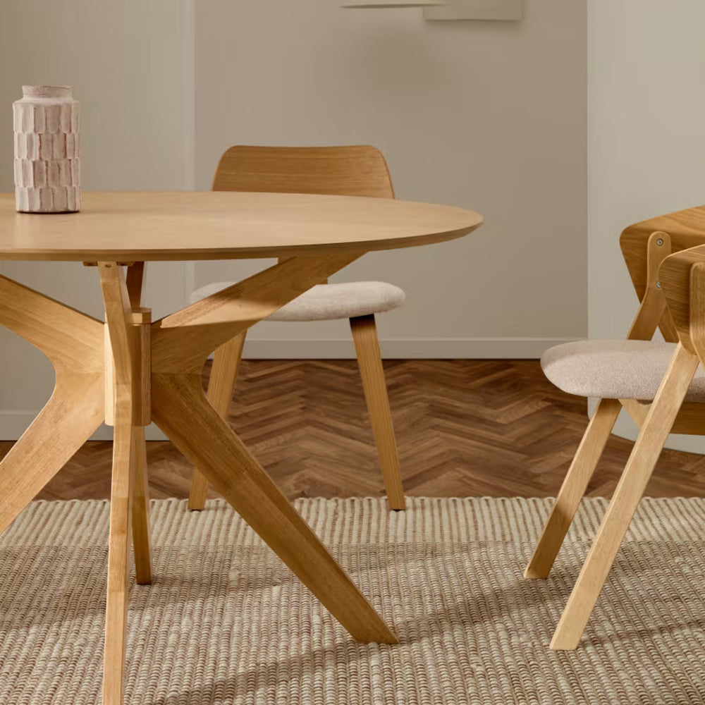 Kave Home Naanim Eettafel Ã 120 cm - Eiken