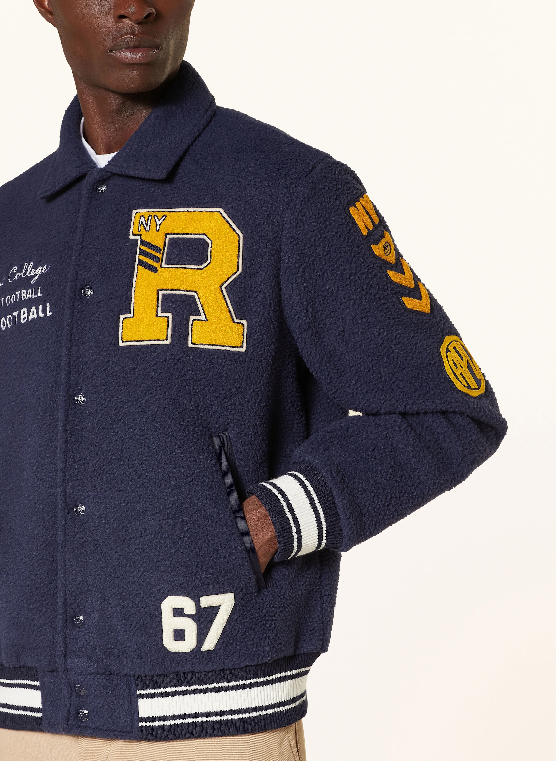 POLO RALPH LAUREN College-Jacke aus Teddyfell