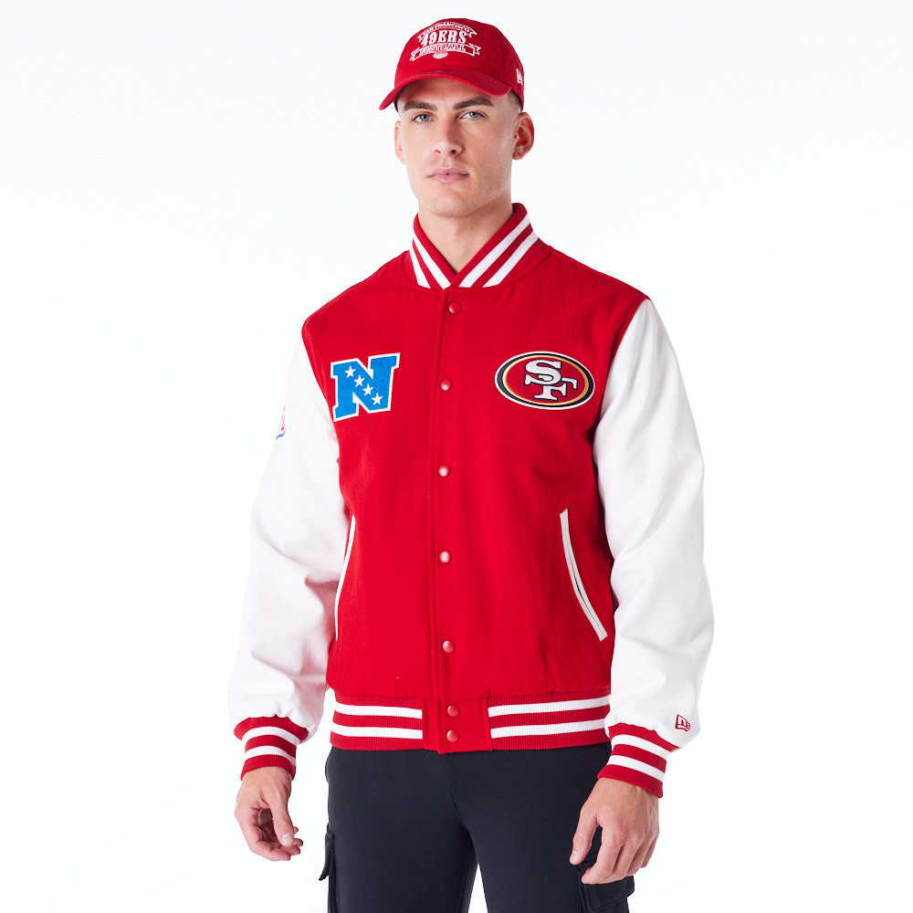 New Era MLB Patch Vrsity Jacket Saf49E