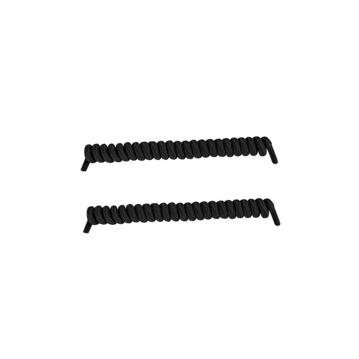 No-tie Elastiske Spring Shoelisser Sort