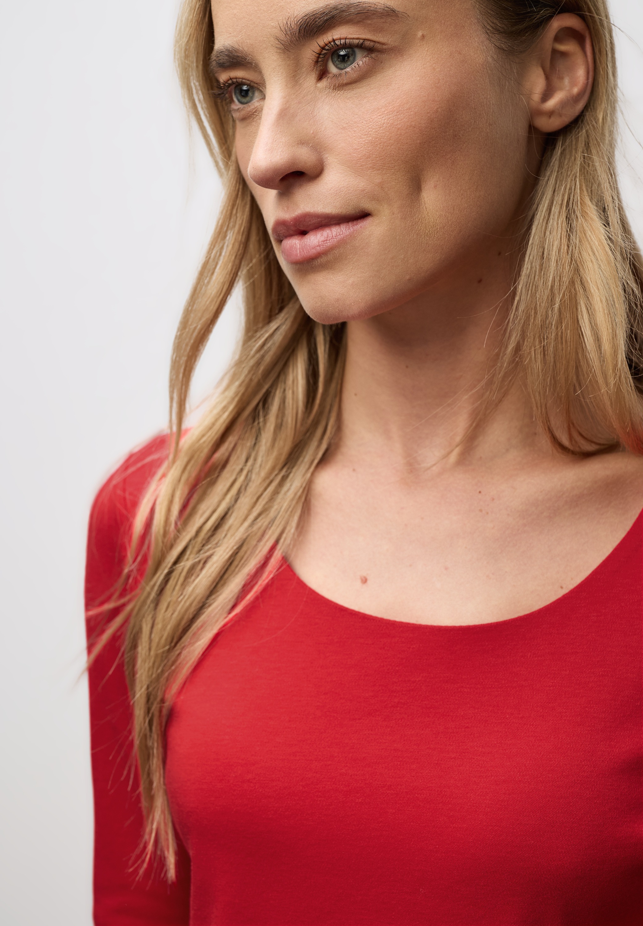 STREET ONE 3/4-Arm-Shirt »Style Pania«, im Basic-Style, mit Rundhals