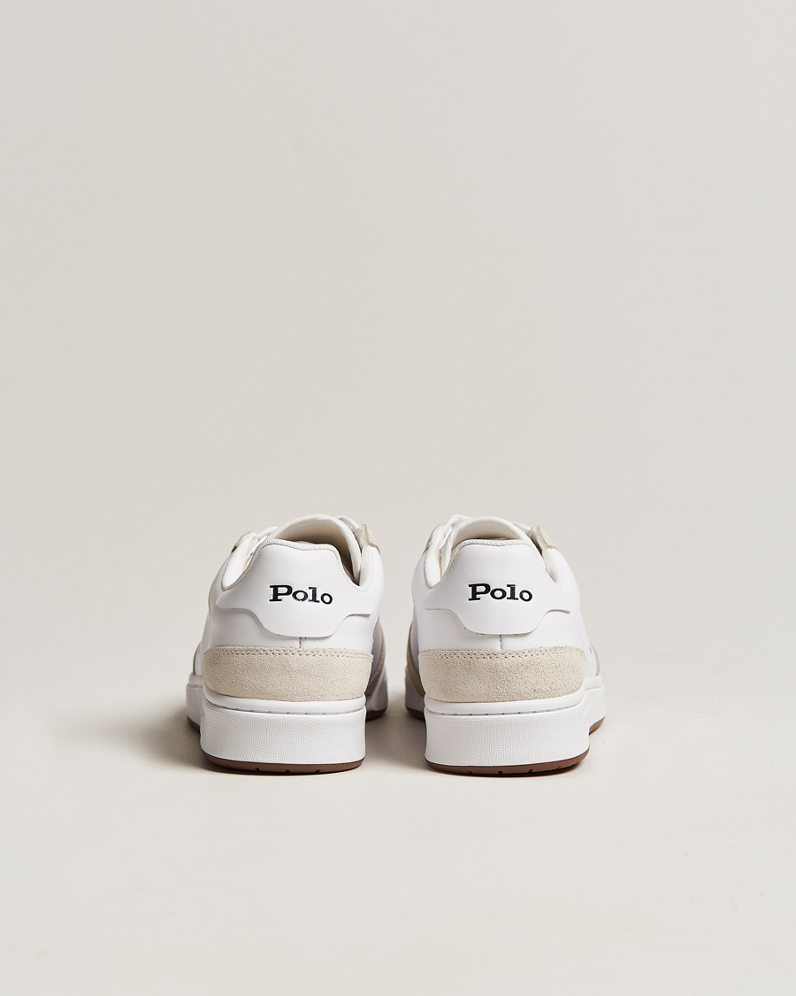 Polo Ralph Lauren CRT Leather/Suede Sneaker White/Navy