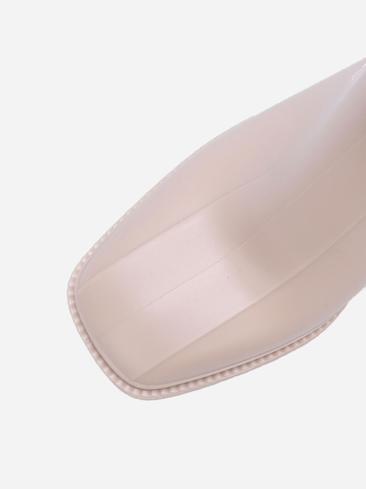 Bottines de pluie style Chelsea- Beige