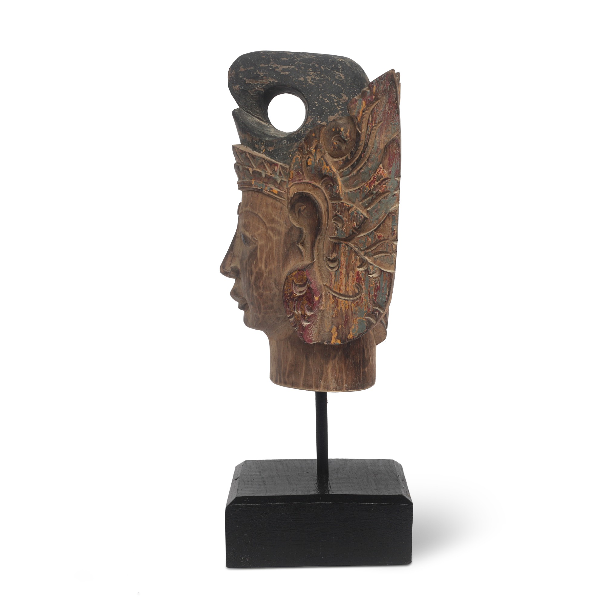 Skulptur 'Sita' auf Sockel, multicolor, H 31 cm, B 14 cm, T 11 cm von fischer's lagerhaus