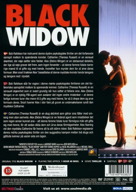 Den Sorte Enke / Black Widow - 1987 - DVD