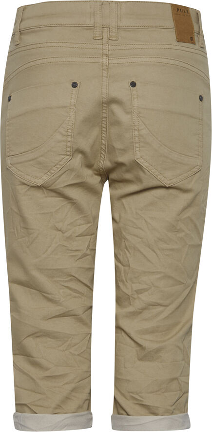 PULZ Jeans PZROSITA HW Capri Pants White pepper