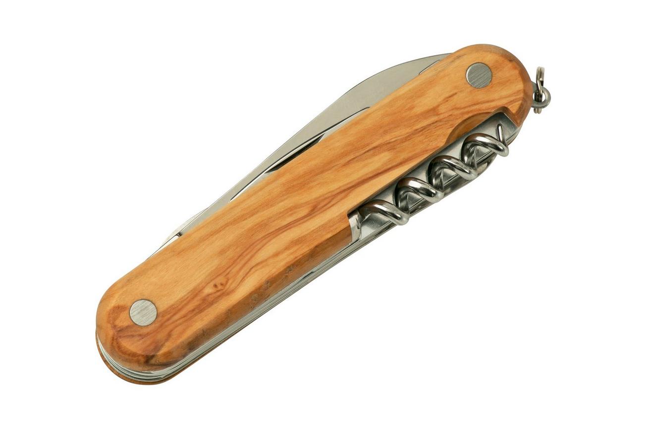 Mercury Multi-Tool Knife 913-7LC Olive Wood, 7 functies, zakmes