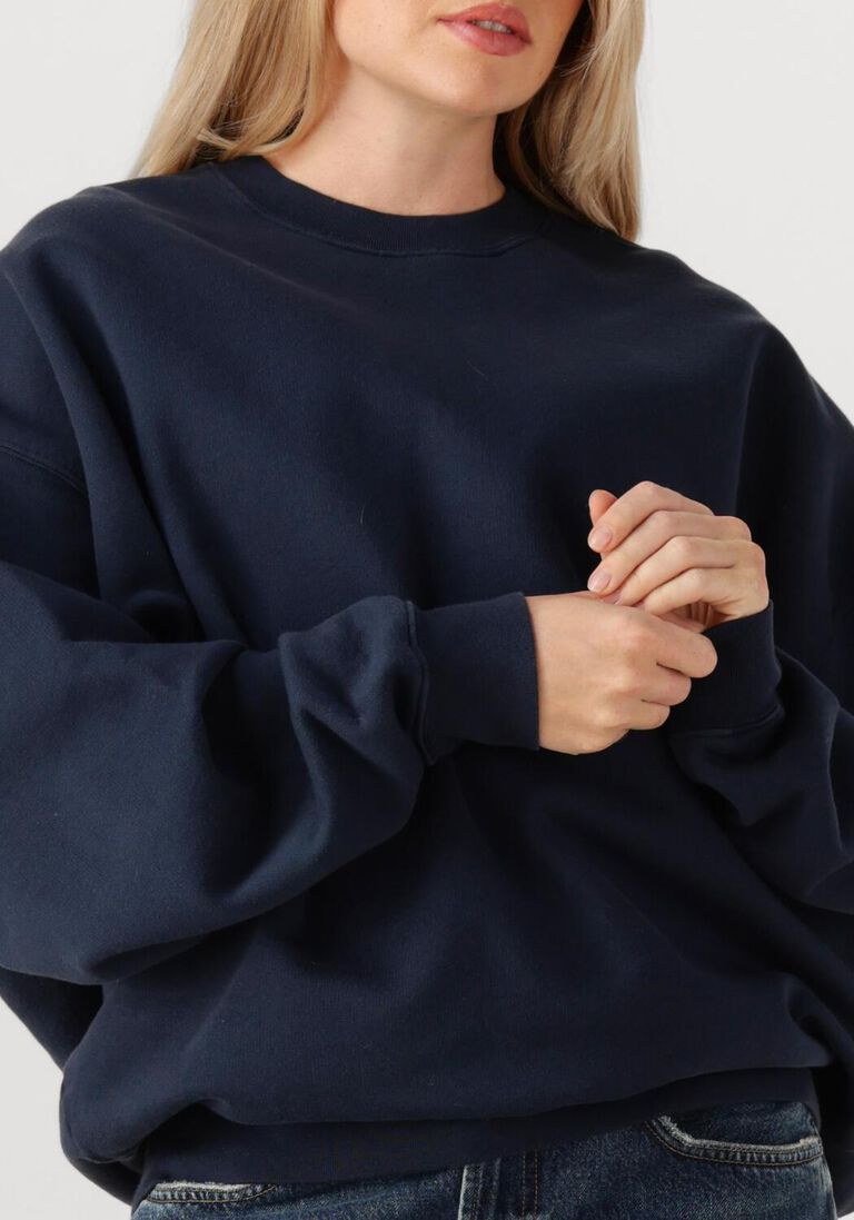 donkerblauwe sea me happy trui holy sweater