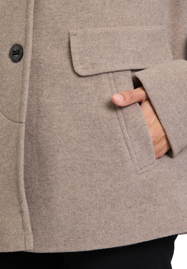 Gil Bret Wolljacke ohne Kapuze mit Taschen
