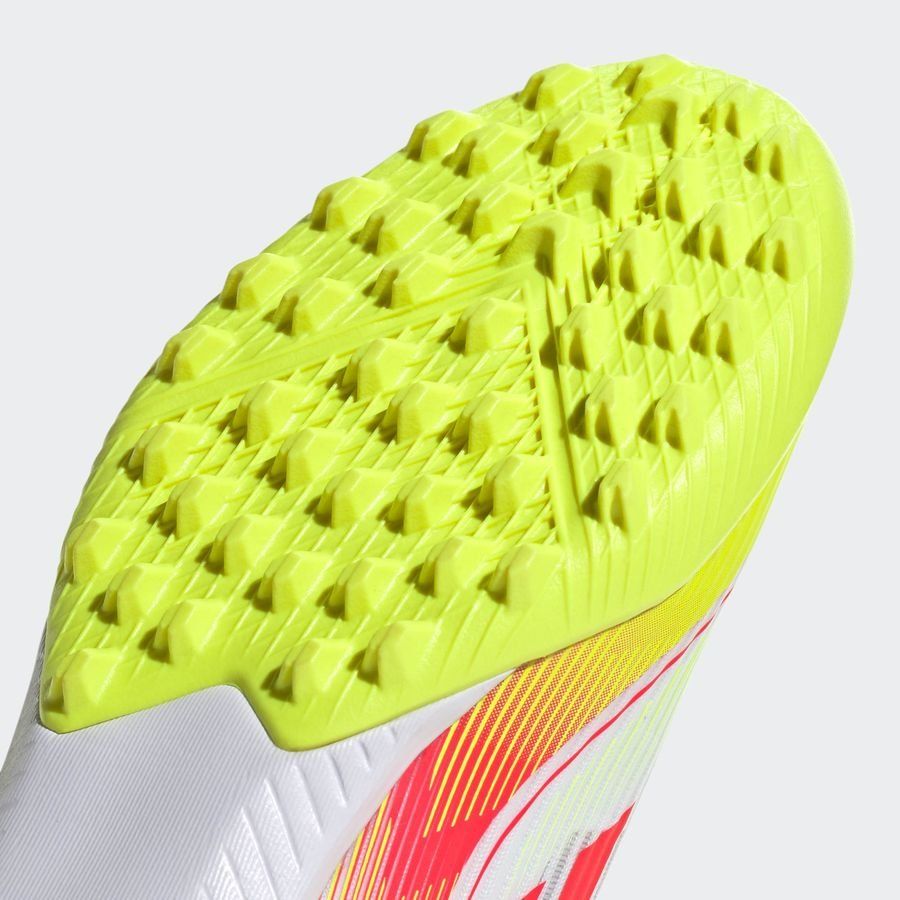adidas F50 League Mid Turf Pure Victory - Blanc/Noir/Jaune