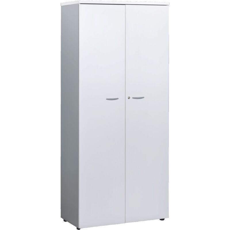 Armoire haute portes battantes H 200 x L 90 x P 45 cm Squadra
