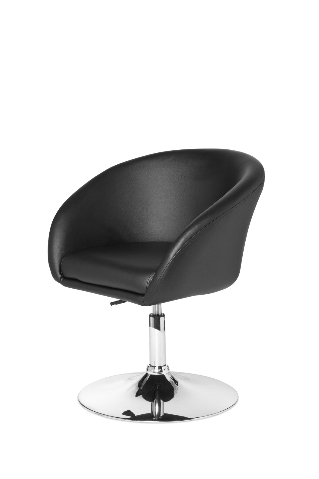 Cocktailsessel - schwarz - Kunstleder - 62 cm breit
