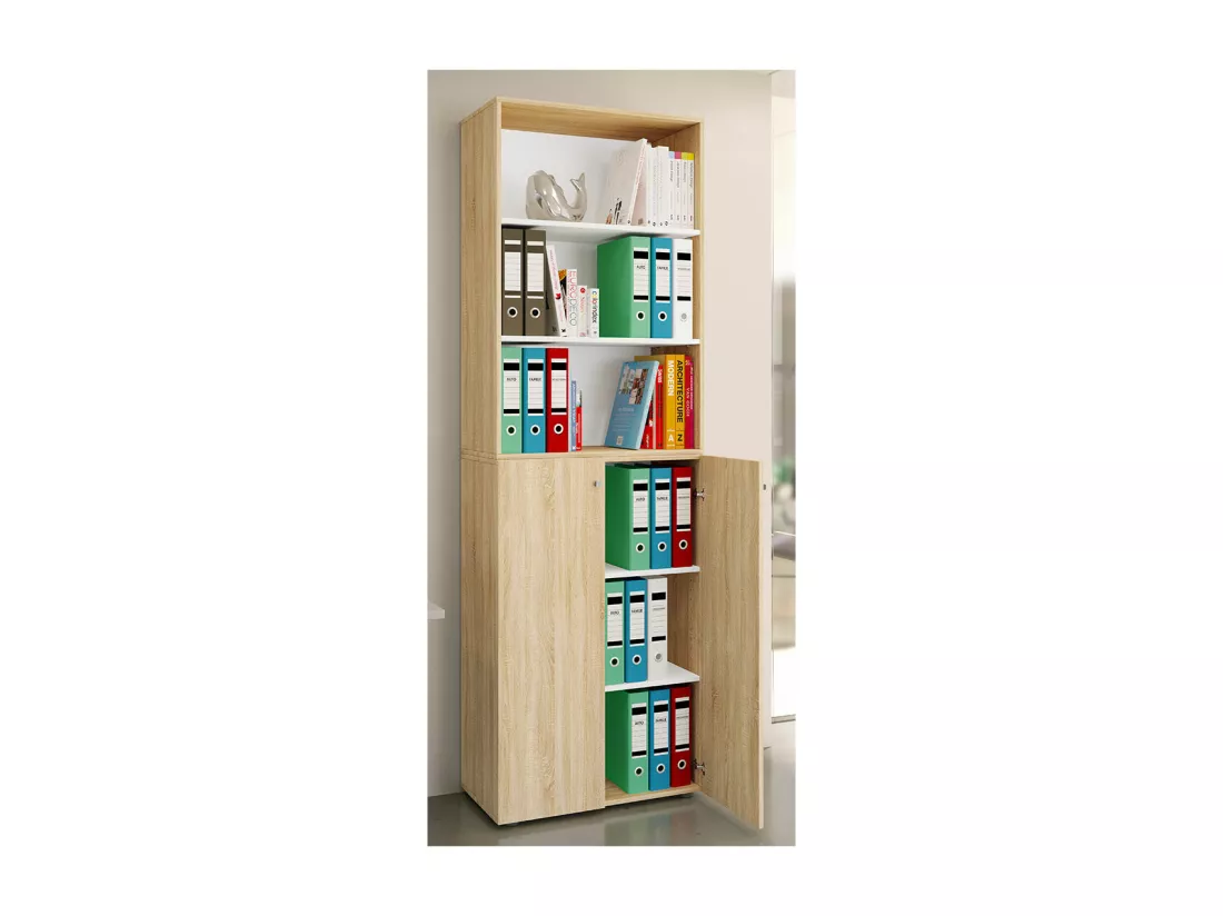 Armoire de bureau Armoire à dossiers Étagère Lona 6f