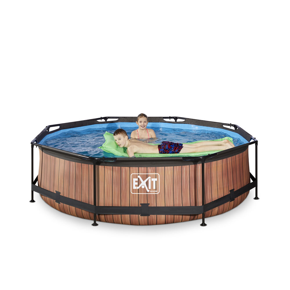 Exit Timber Rond - Zwembaden - Timber - 26x300x76 cm - 300 cm
