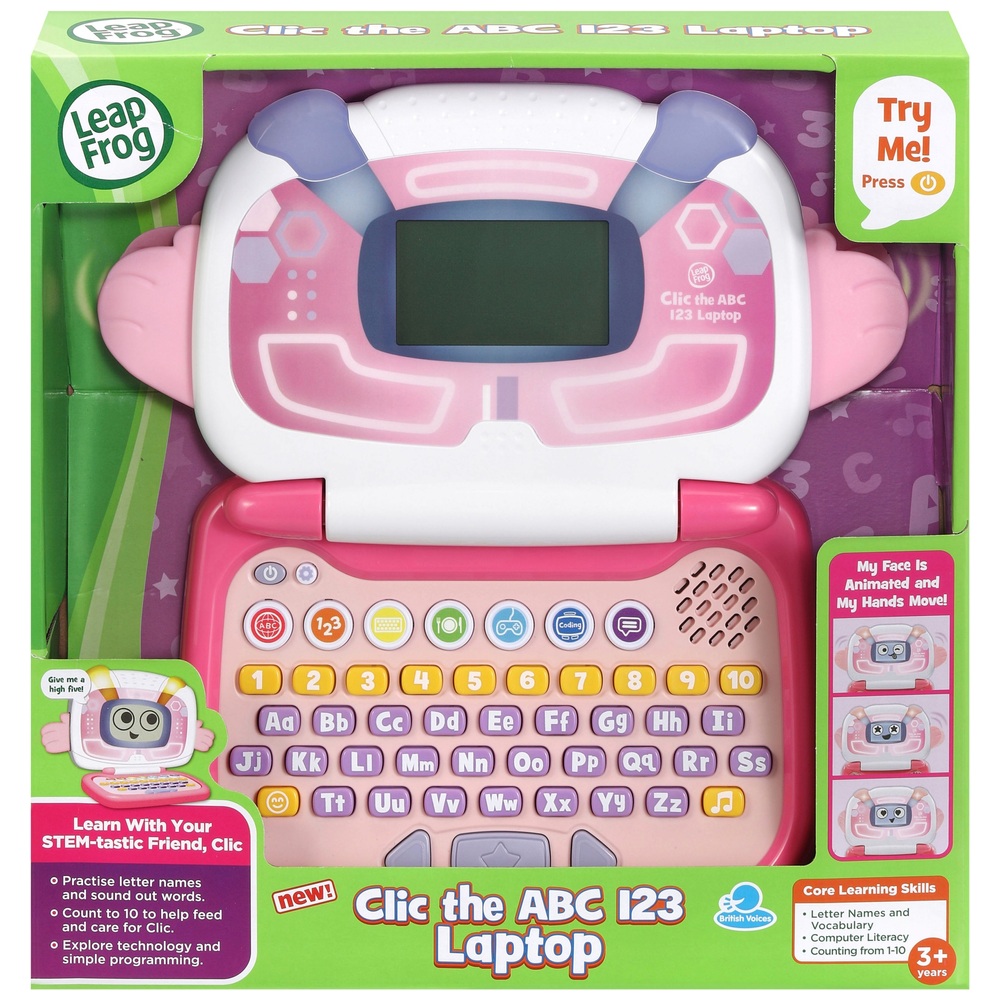 LeapFrog Clic the ABC 123 Laptop – Pink
