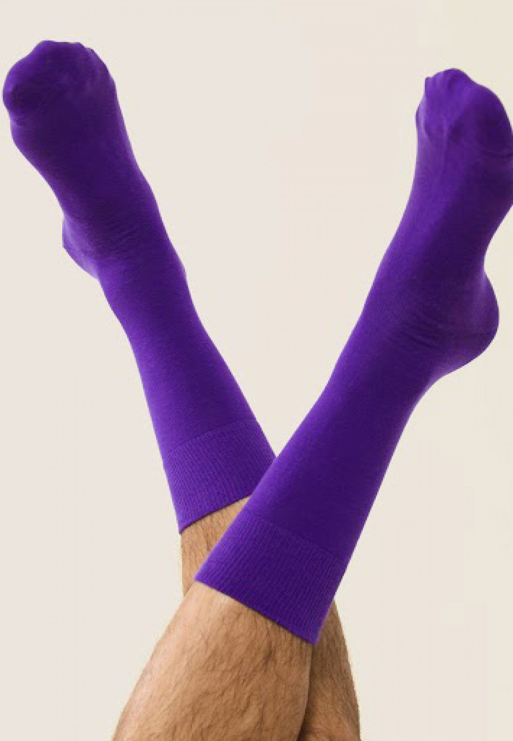 Chaussettes mi-hautes-Lucas Uni Velours