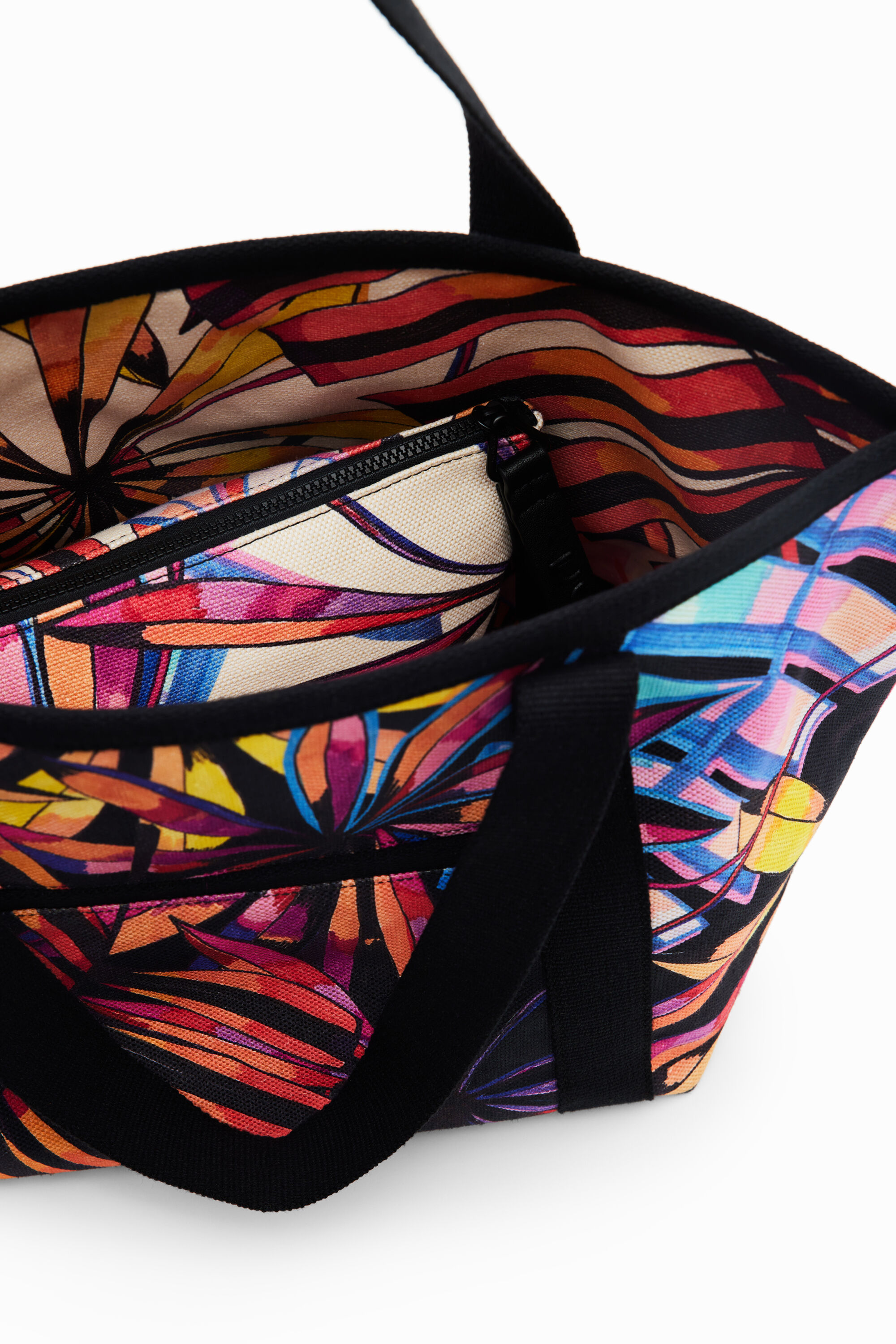Grand sac shopper tropical