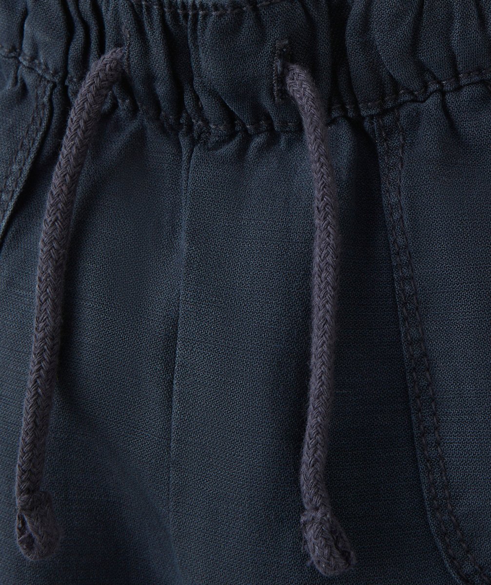 PANTALON FLUIDE BÉBÉ GARÇON BLEU MARINE AVEC POCHES