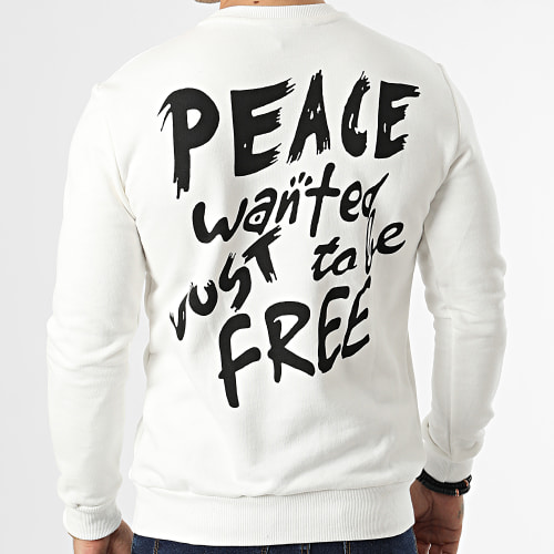 Sweat Crewneck LL111 Blanc Floral