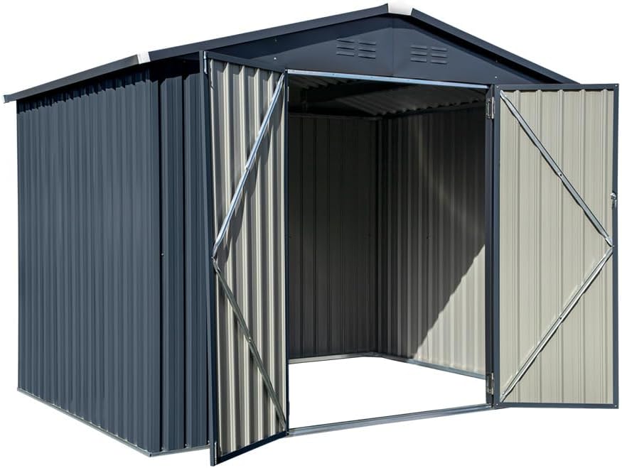 Westmann Stahl Gerätehaus Minor 86 | Anthrazit | 182x247x197 cm