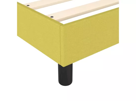 Sommier tapissier Vert 140x200 cm Tissu