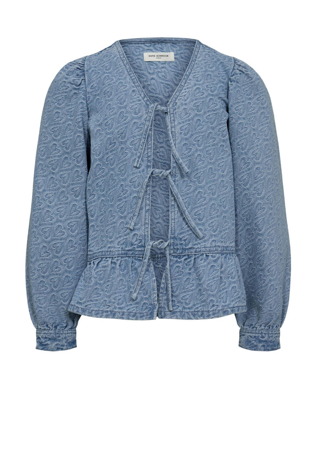 Sofie Schnoor top met hartjes blauw