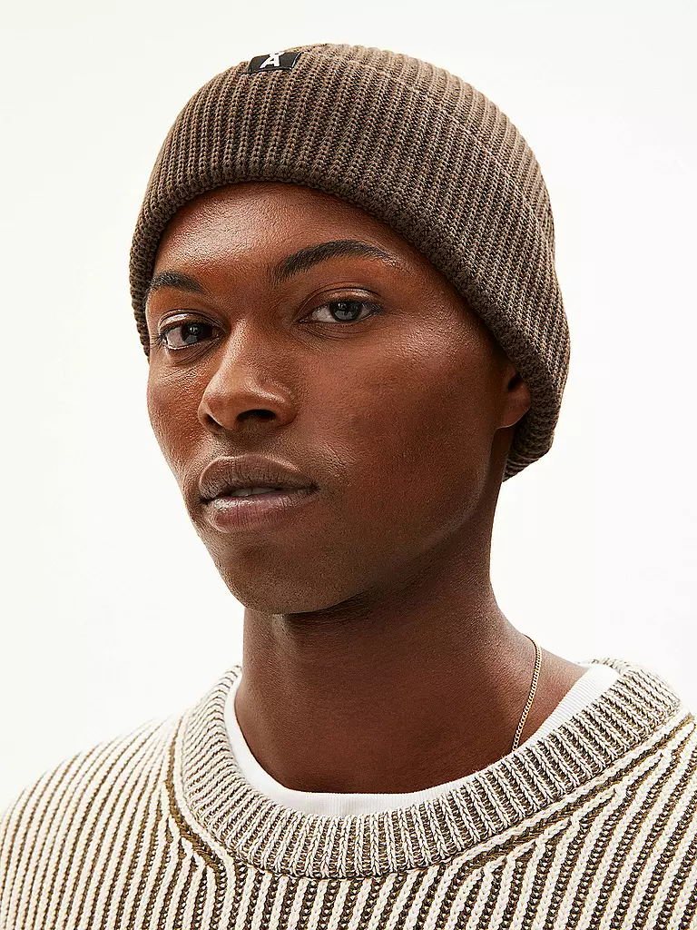 ARMEDANGELS Mütze - Haube NILDAAO COTTON braun