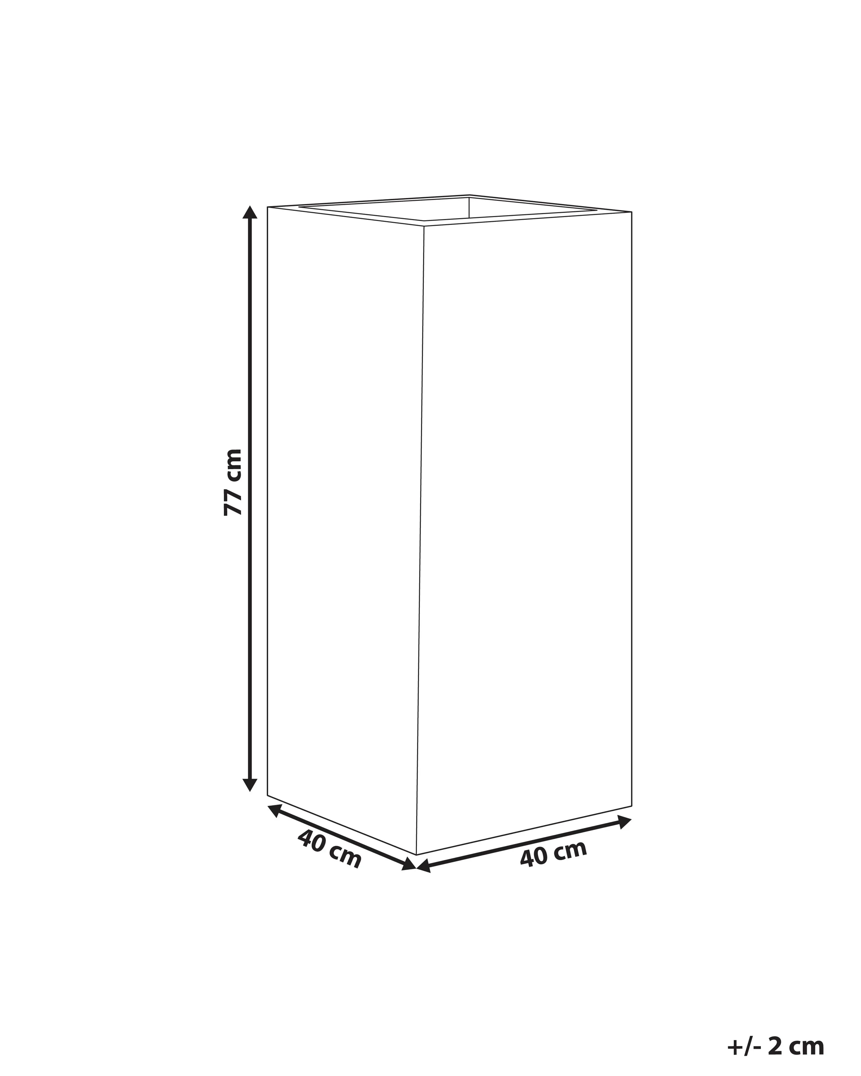 Bloempot DION 40 cm Lichtgrijs