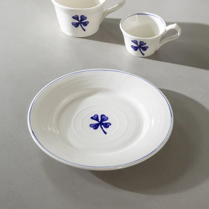 &klevering - Anouk Teller, Herz, Ø 21 cm, , blau (2er-Set)