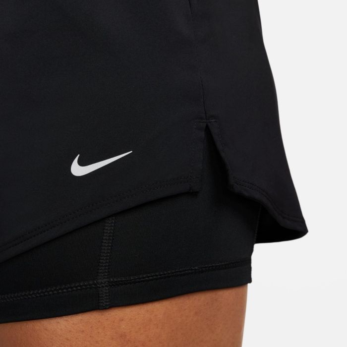 Nike Dame Shorts One Dri-Fit Mid-Rise 2in1 3 Inch Shorts Sort