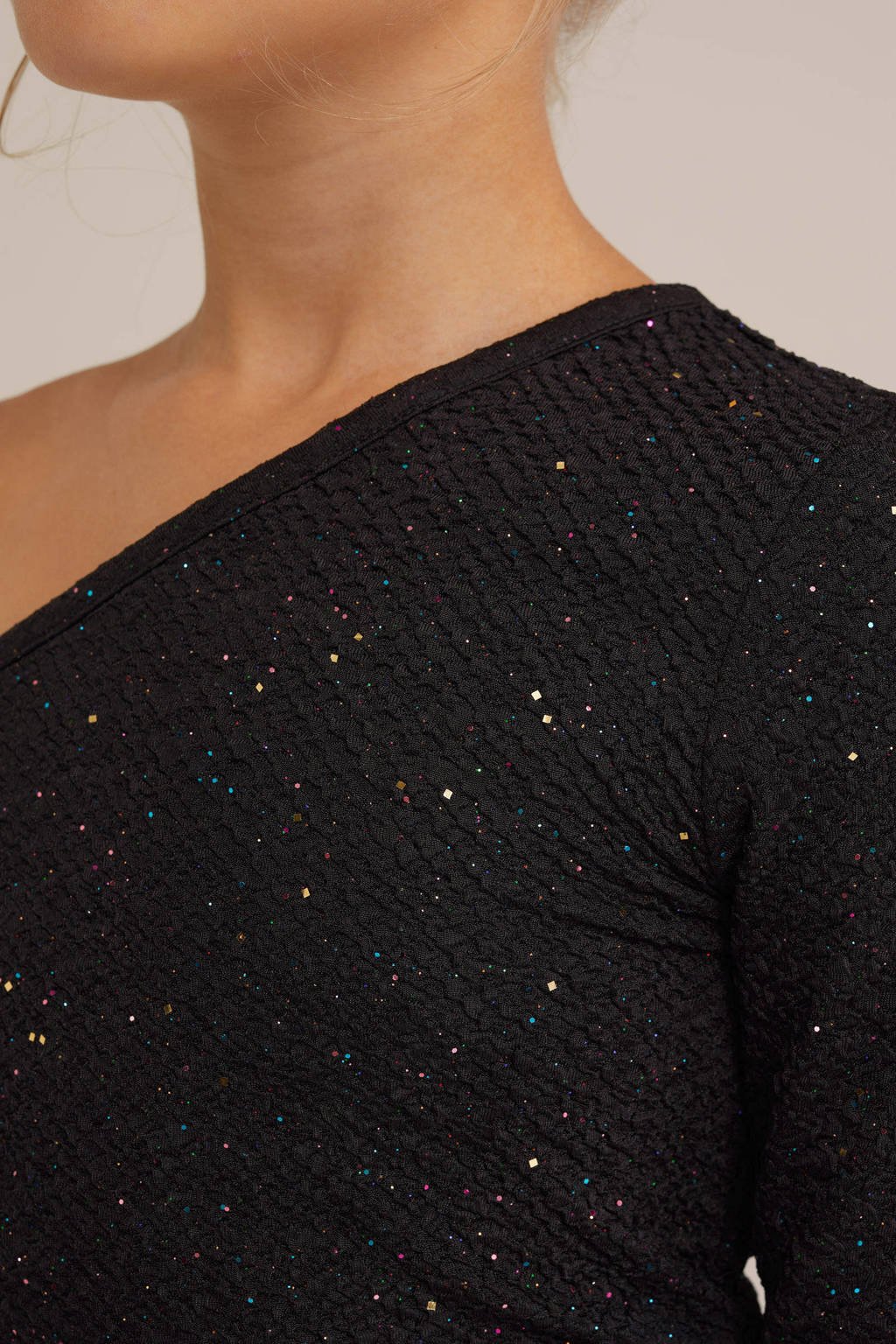 WE Fashion zwart glitter