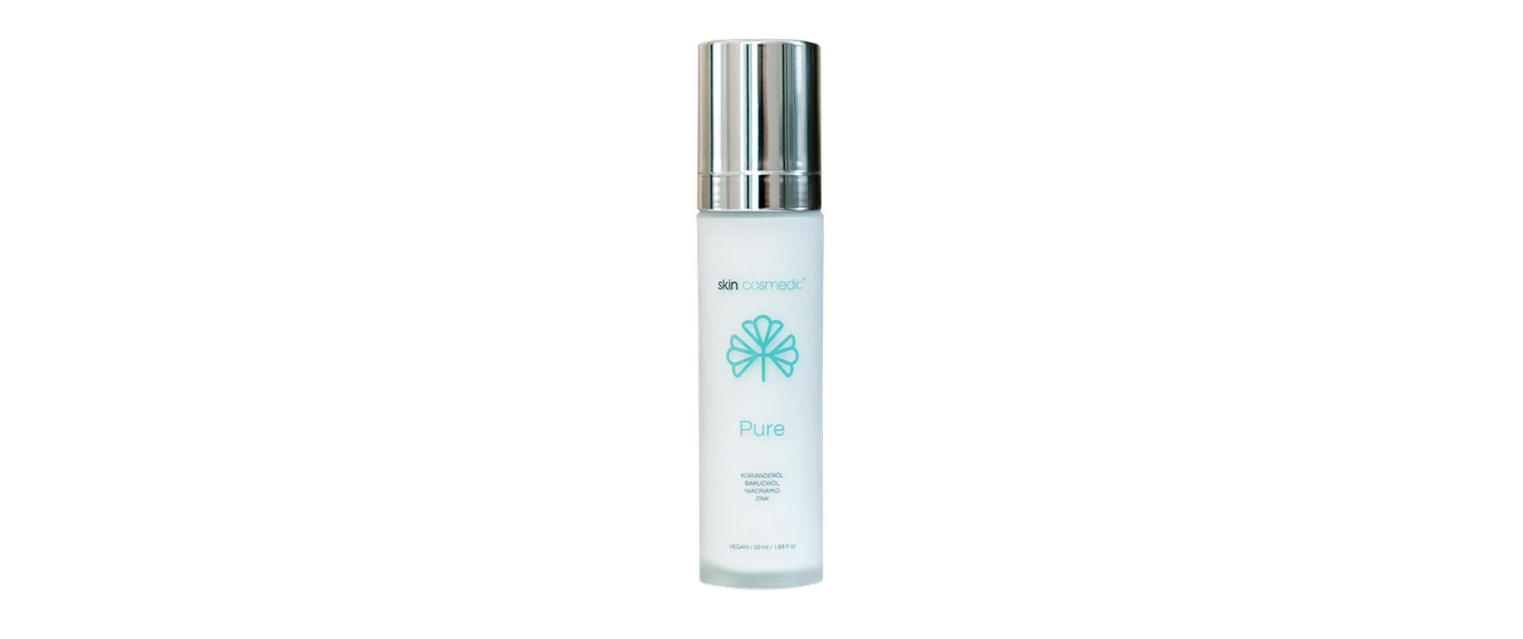 Gesichtsfluid Pure 50 mlTiefenwirksames Fluid für eine anspruchsvolle, unreine und irritierte Haut aus «Die Höhle der Löwen»