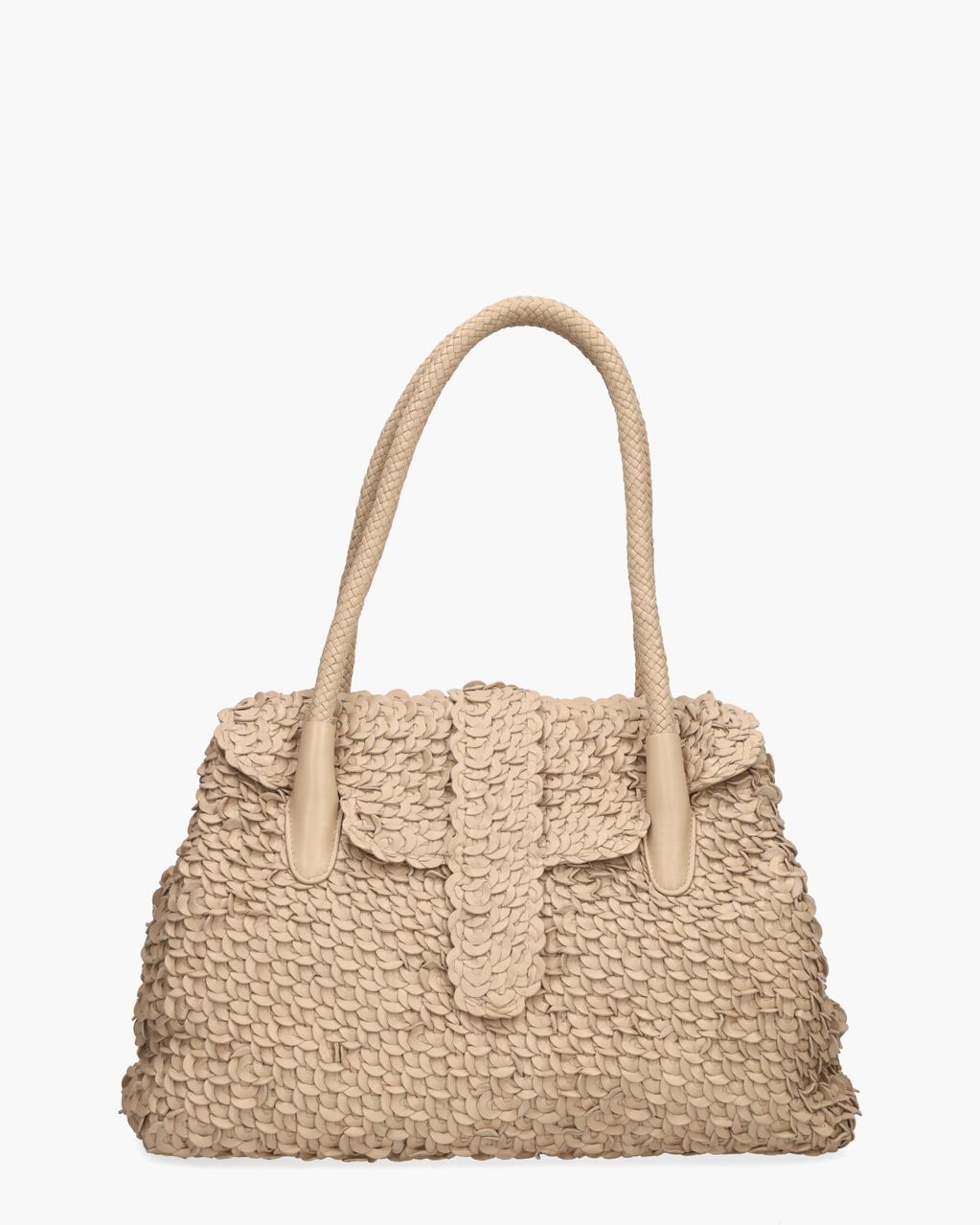 Allan K Kirsten Large Iris Canope Beige Tas