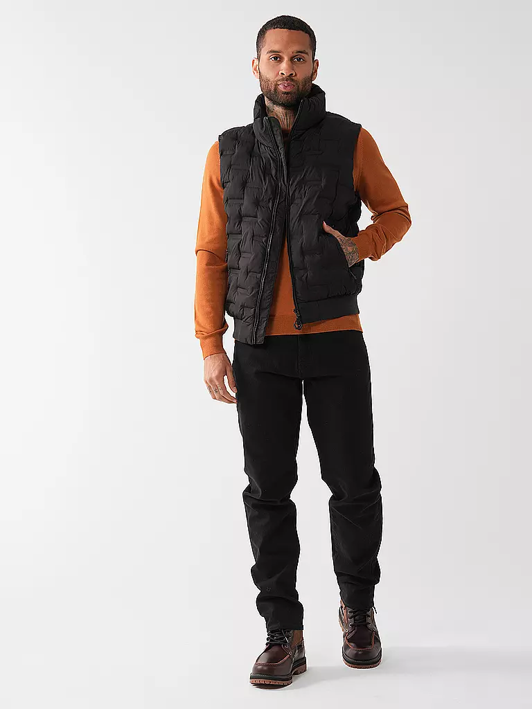 REPLAY Steppgilet  schwarz