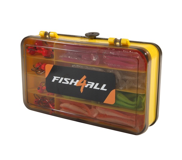 Boîte de leurres souples Fish4All - 131pcs