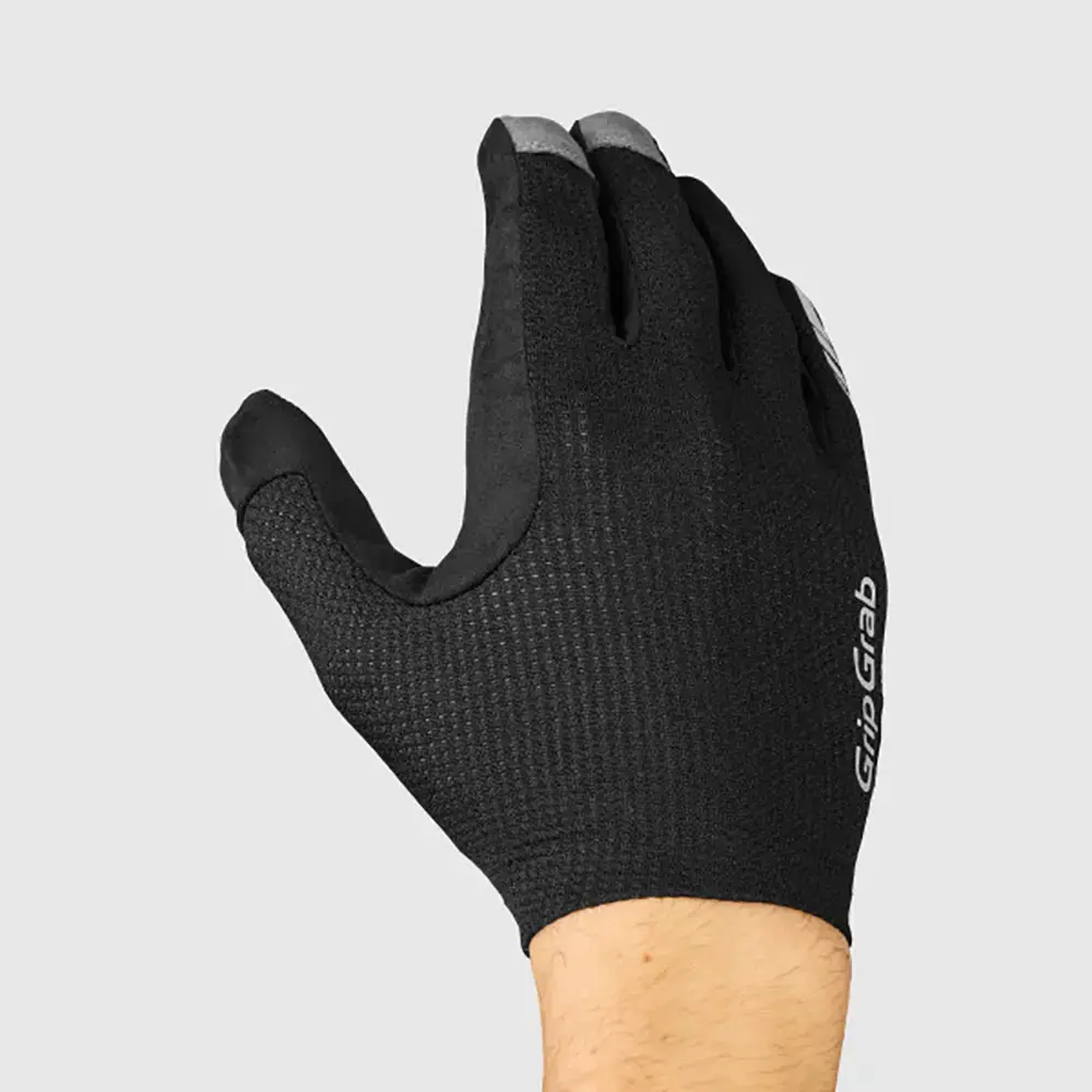 GripGrab PACR InsideGrip MTB Zomer Fietshandschoenen Lange Vingers Zwart