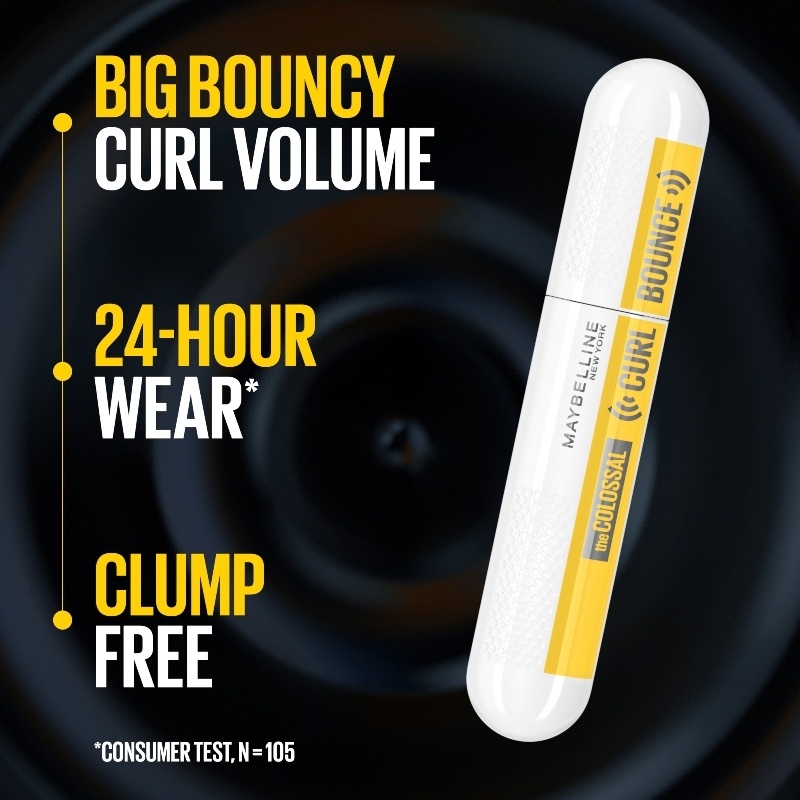 Maybelline The Colossal Mascara Curl Bounce Waterproof 10 ml - Black
