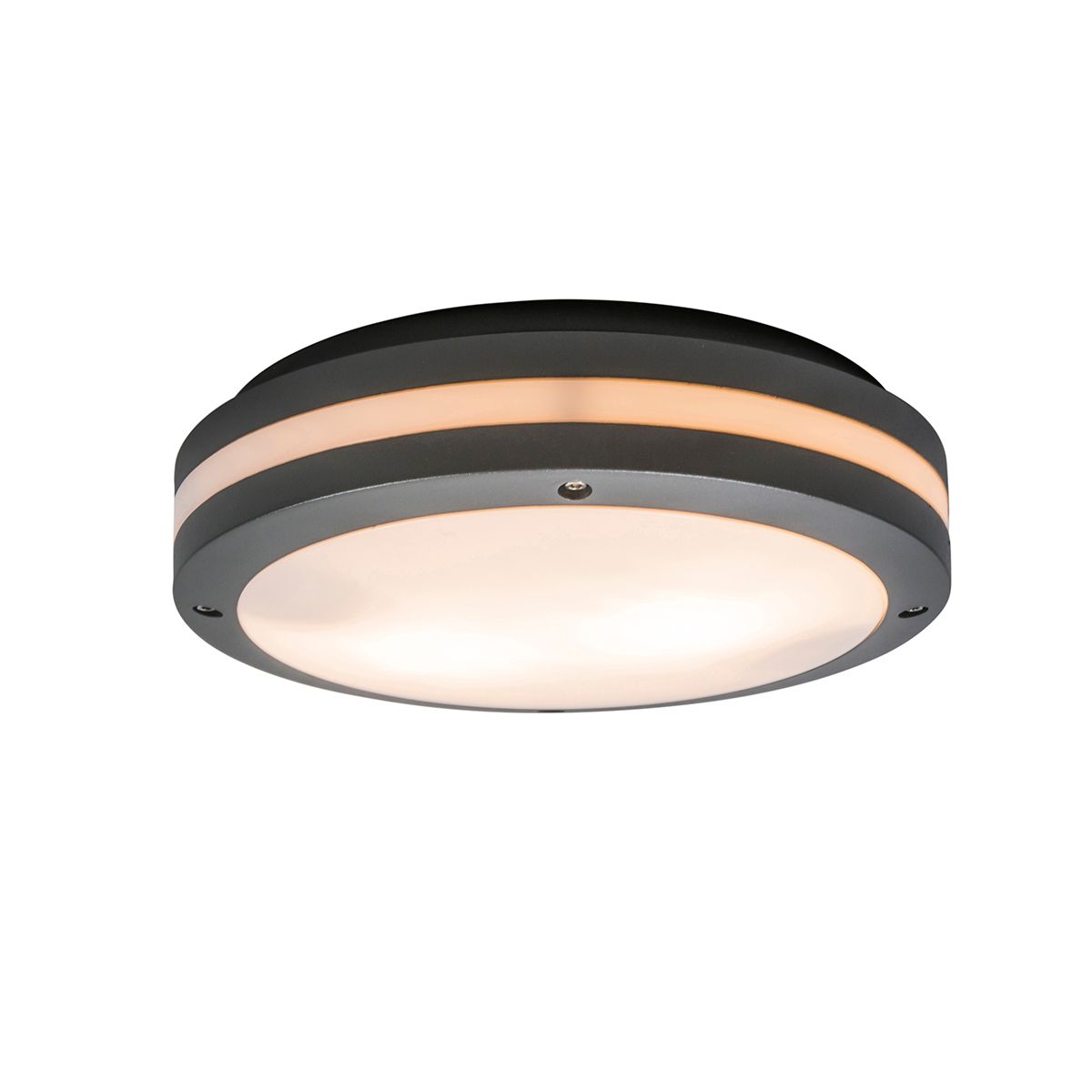 Smart wand- en plafondlamp donkergrijs incl. Wifi A60 - Glow