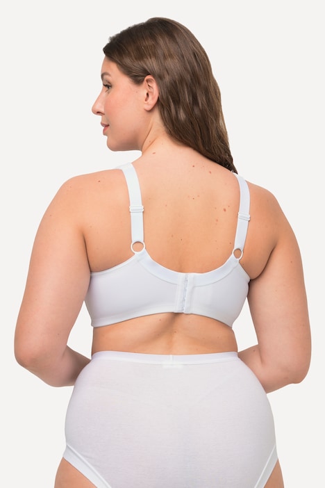 Mikrofaser-BH, 2er-Pack, ohne Bügel, vorgeformte Cups