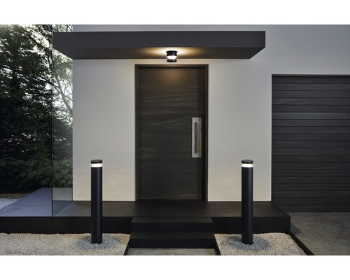 LED wandlamp 11W 950 lm 3000 K zwart