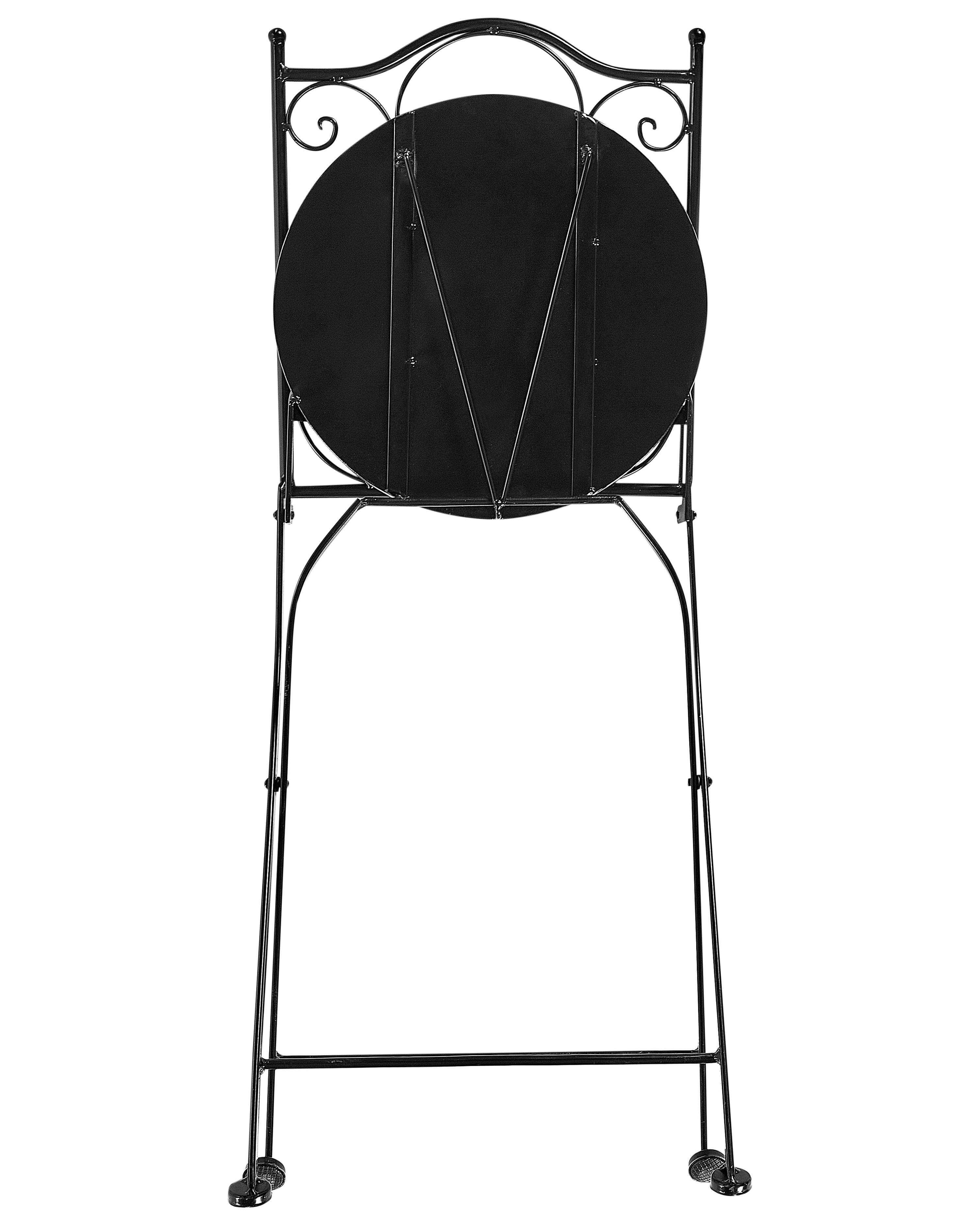 Set van 2 tuinstoelen CIGLIANO Metaal Zwart