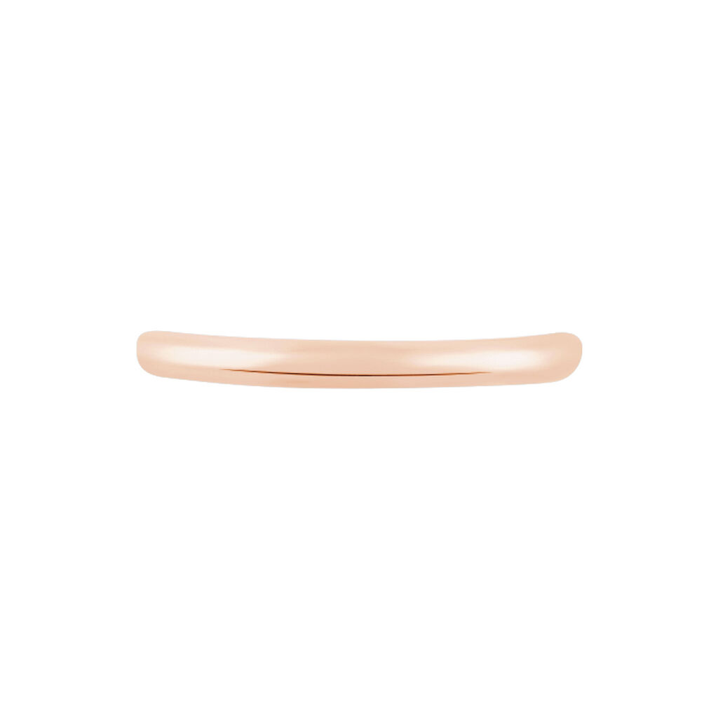 Alliance Meredithe Demi Jonc Classique Or Rose